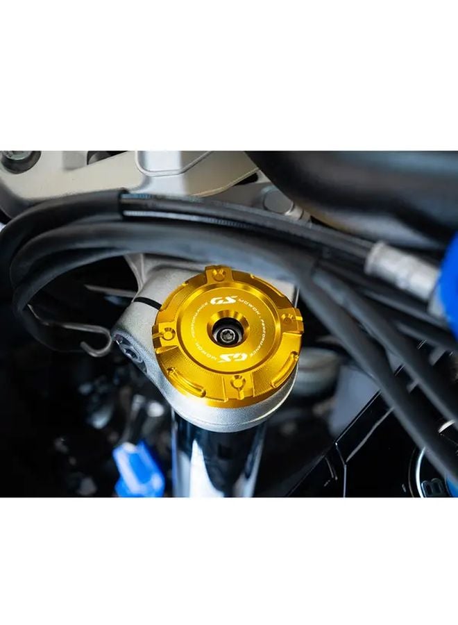 Gold CNC Fork Caps For BMW R1300GS R1300 GS Adventure 2024 2025 Motorcycle Upgrade - Image 3
